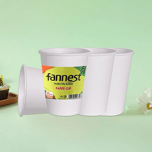 Vasos de Papel Blancos 250 ml 