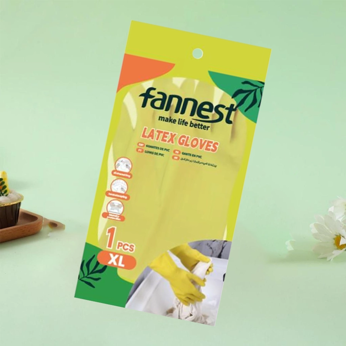 Guantes de látex Fannest XL 1