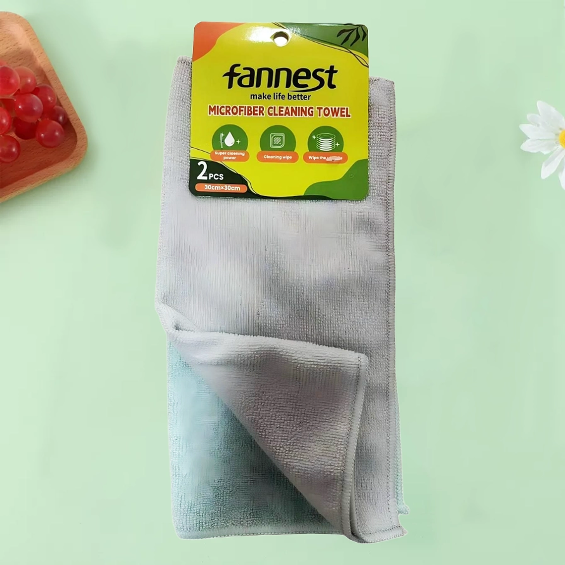 Paños de microfibra Fannest – Pack 2 unidades (30 x 30 cm) 1