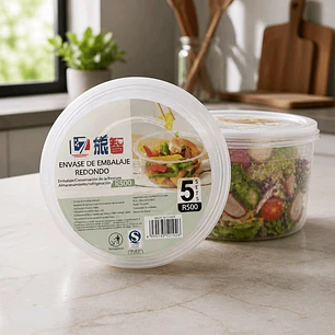 Envase Plástico redondo de 1250ML. precio por menor $2.500, precio por mayor $1.750 (desde 6 unidades)