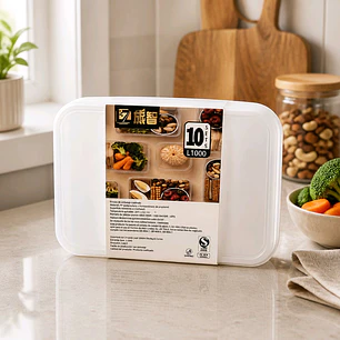 Envase Plástico rectangular de 1000ML. precio por menor $2.500, precio por mayor $1.750 (desde 6 unidades)