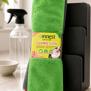 4 Paños de limpieza de 40x40cm. Precio por menor $1.900-. Precio por mayor $1.350.-(sobre 6 unidades)