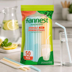 50 Bombillas plásticas flexibles. Precio por menor $1.200.- Precio por mayor $850.- (Desde 6 unidades)