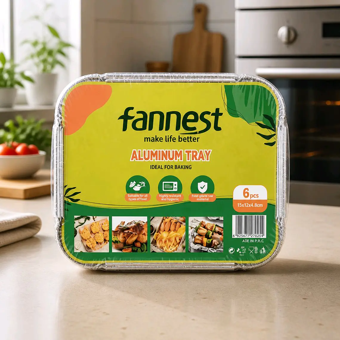 6 Unidades Bandeja rectangular de papel de aluminio 15*12*4,8 cm, 5 g/ud , con tapa de papel. Precio por menor $1.800.- Precio por mayor$1.250.- (Desde 6 unidades) 1