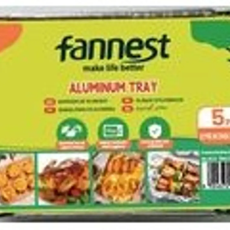  5 Bandejas rectangular de papel de aluminio 21*13,5*4,5 cm, 7 g/unidad, con tapa de papel. Precio por menor $2.000.- Precio por mayor $1.400.- (Desde 6 unidades) 1