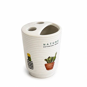 soporte cepillo de dientes\Vaso enjuague bucal ceramica