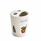 soporte cepillo de dientes\Vaso enjuague bucal ceramica - Miniatura 1