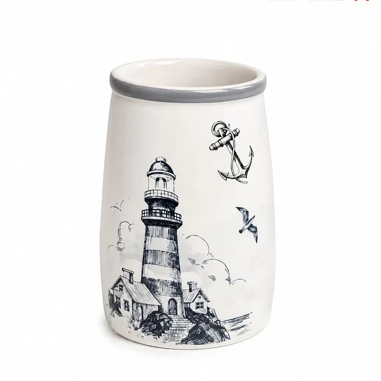 soporte cepillo de dientes\Vaso enjuague bucal ceramica 5