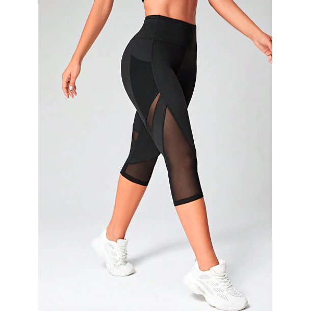 Calza deportiva capri Black 3