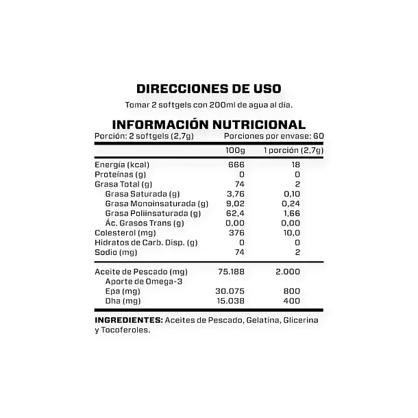 Omega 3 120 Capsulas blandas - BRIAHLABS 2