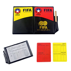 Set de Tarjeta de Arbitro con Logo de Chile