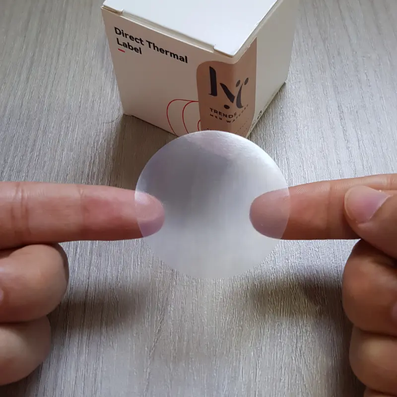 Rollo etiquetas NIIMBOT 50x50mm circular transparente