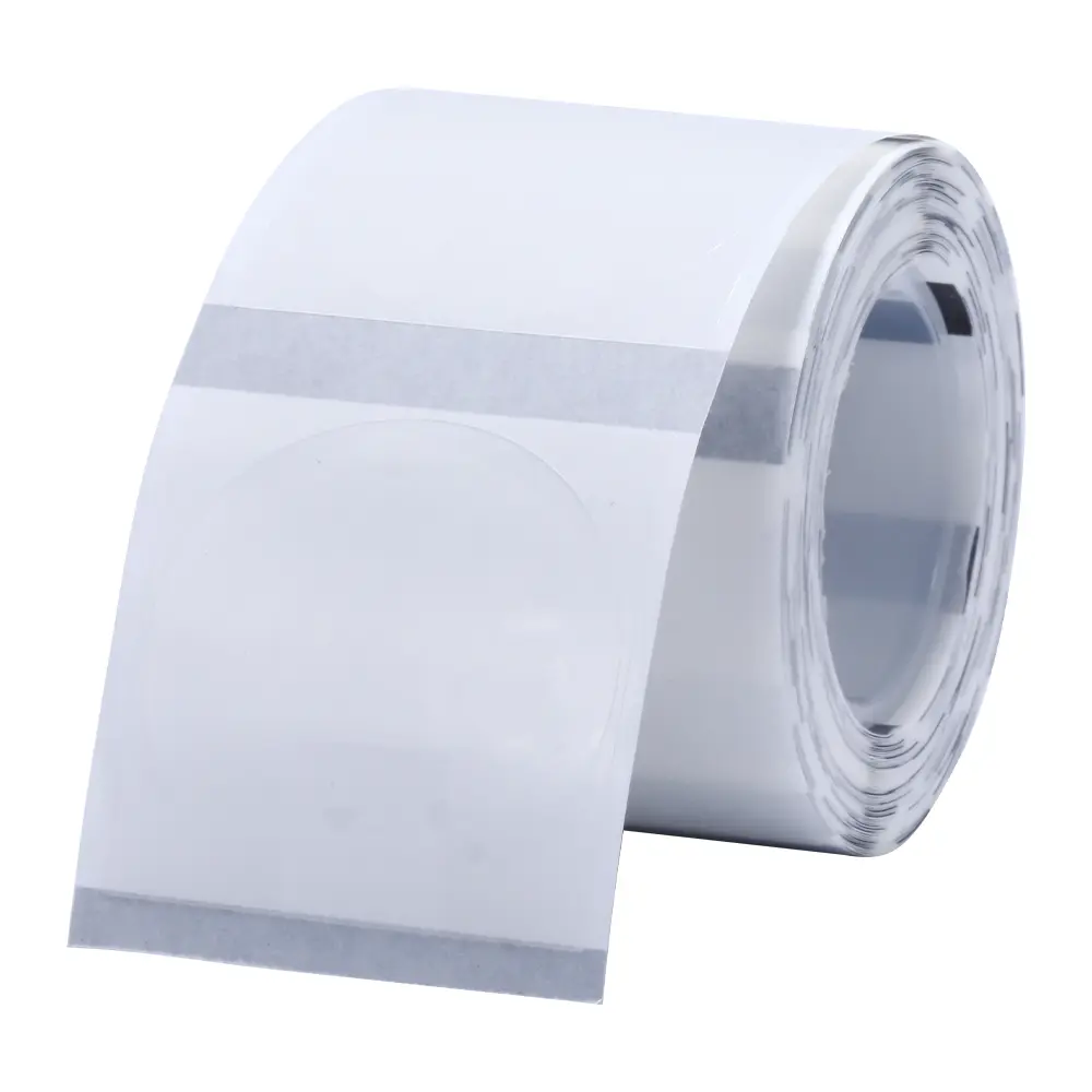 Rollo etiquetas NIIMBOT 50x50mm circular transparente