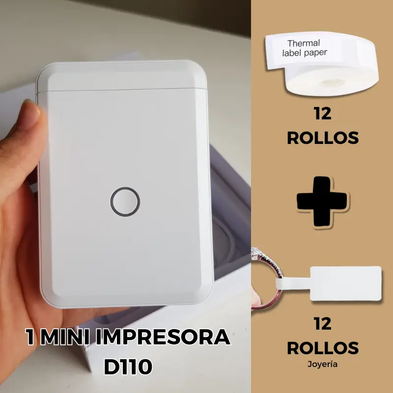 Mini impresora de etiquetas D110