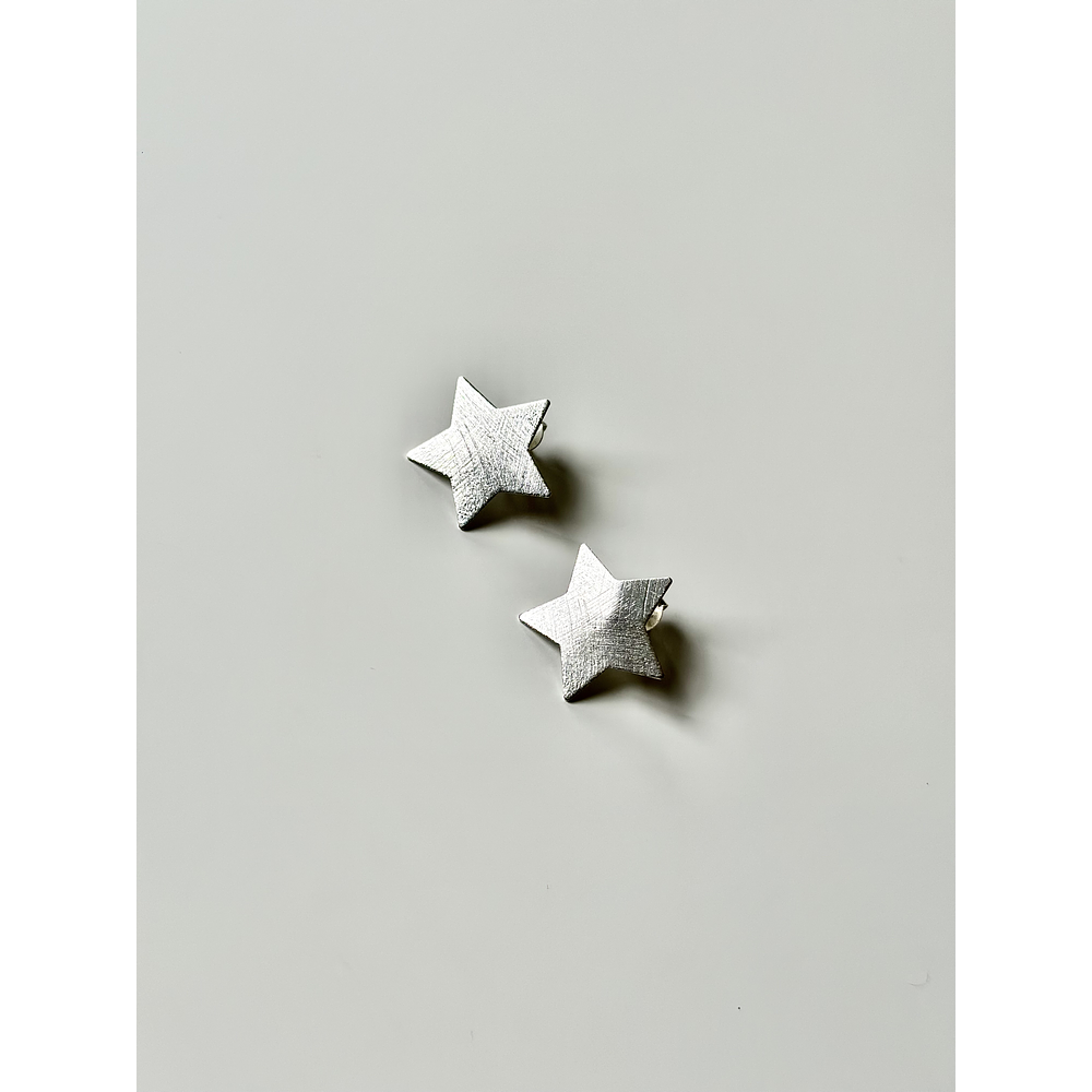 AROS ESTRELLAS SATINADAS MAXI SILVER 