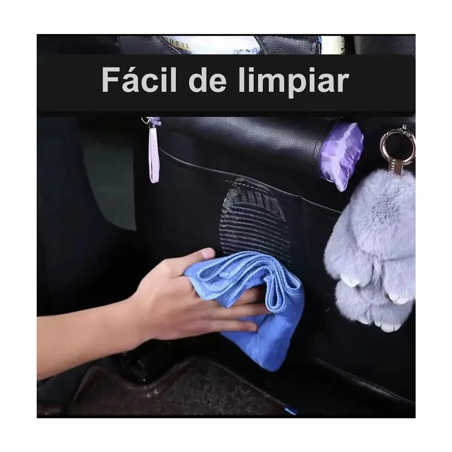 Organizador de Asiento de Auto en Ecocuero Premium con Porta Tablet 2