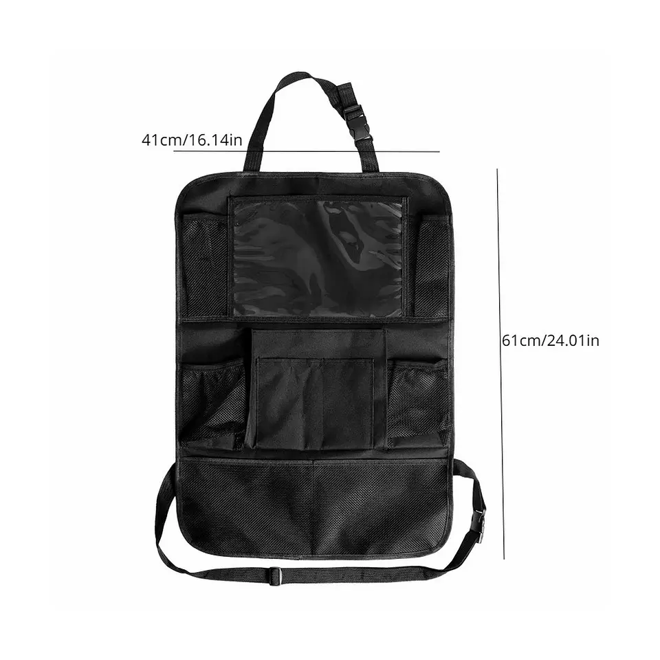 Organizador de Auto para Asiento Trasero con Bolsillo Táctil para Tablet 4