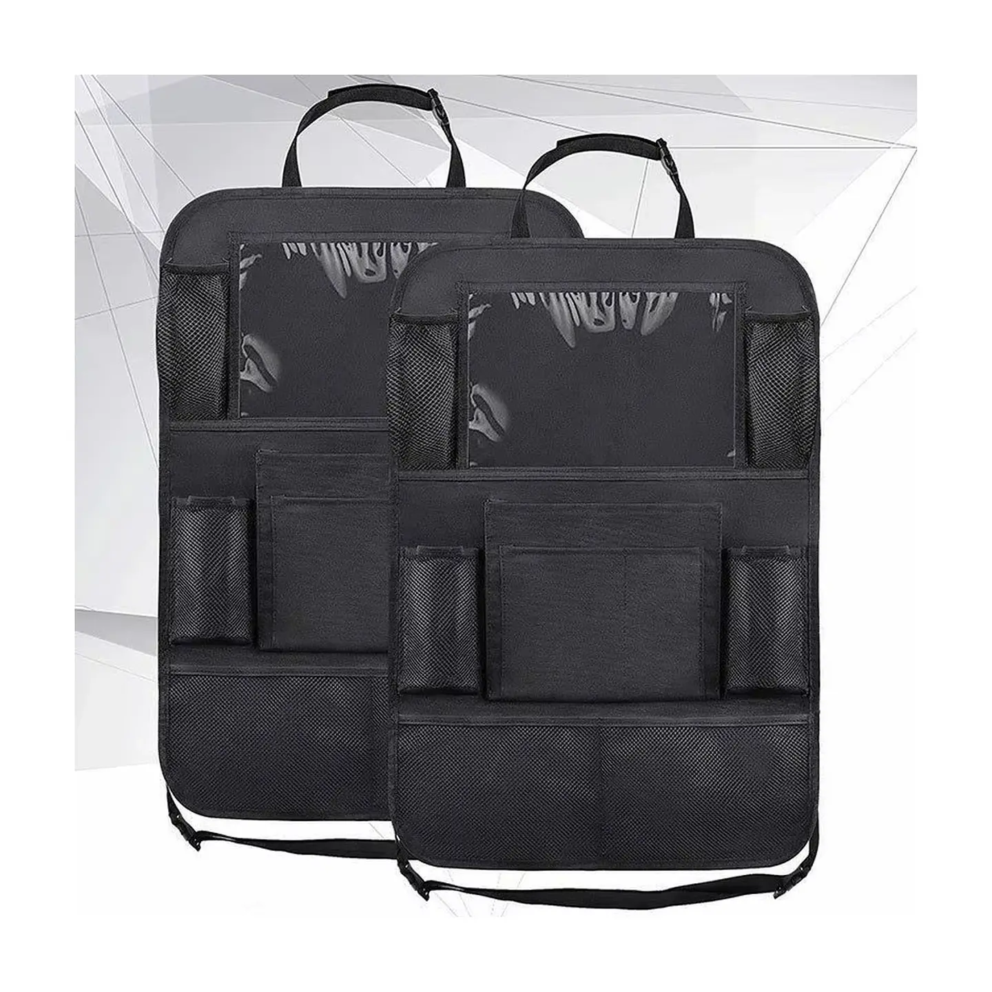 Organizador de Auto para Asiento Trasero con Bolsillo Táctil para Tablet 8