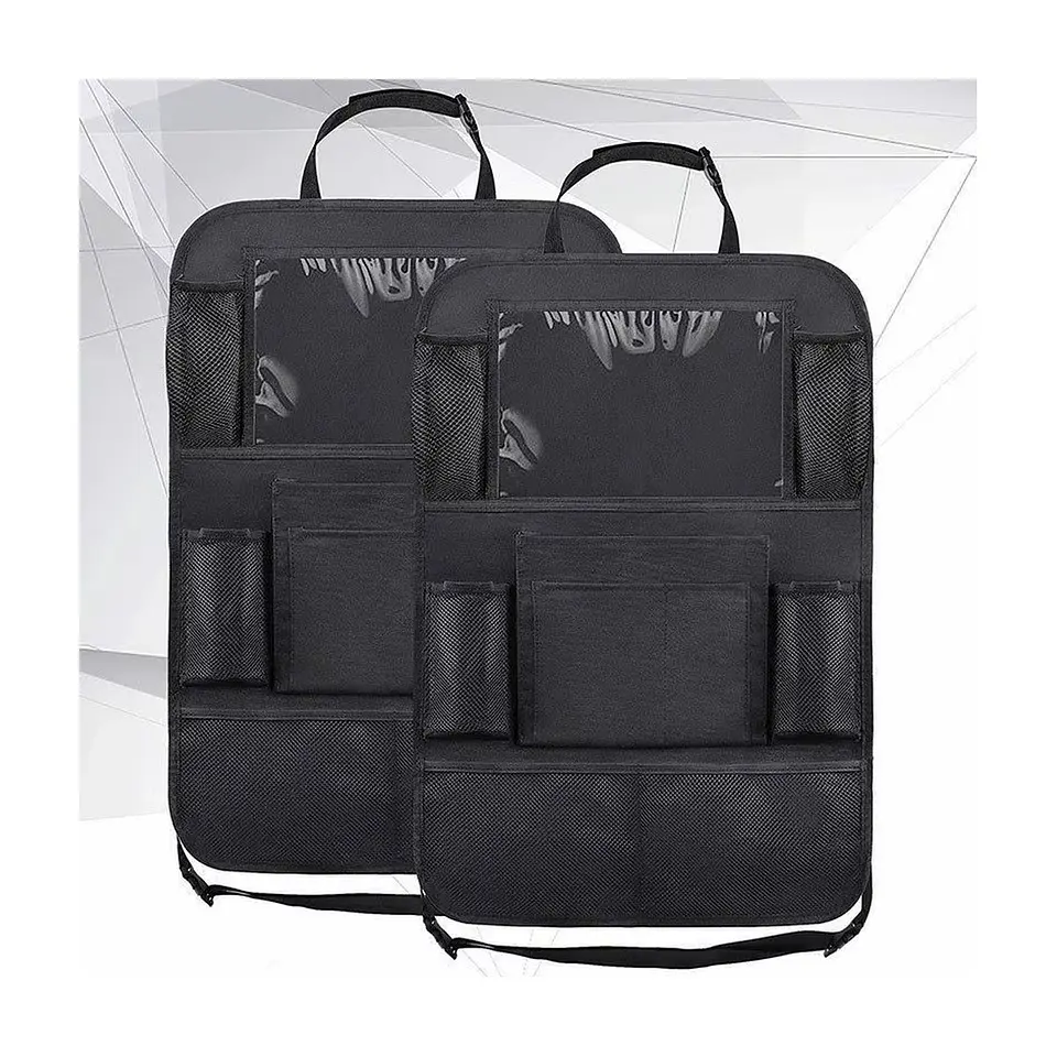 Organizador de Auto para Asiento Trasero con Bolsillo Táctil para Tablet 8