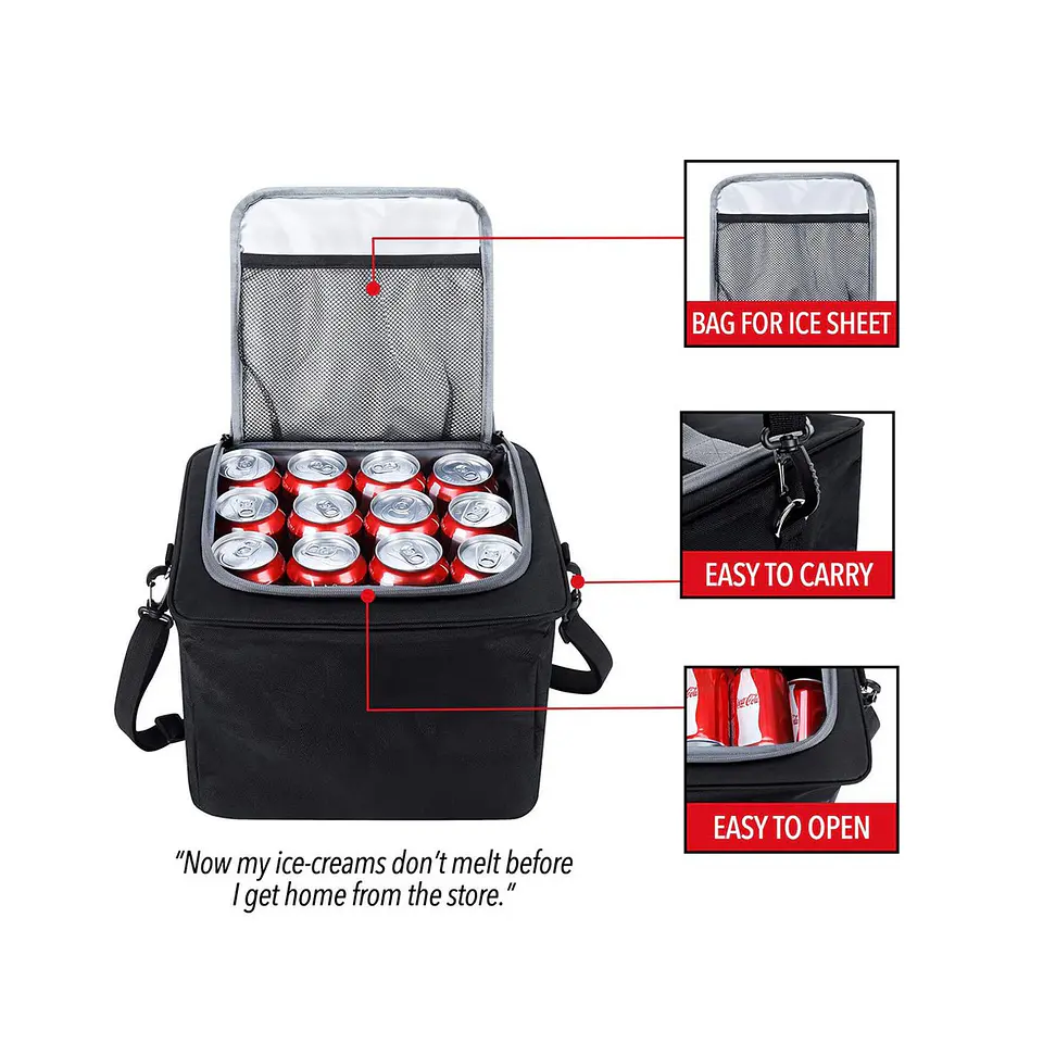 Organizador de Maletero Plegable con Bolso Térmico Cooler Integrado 1