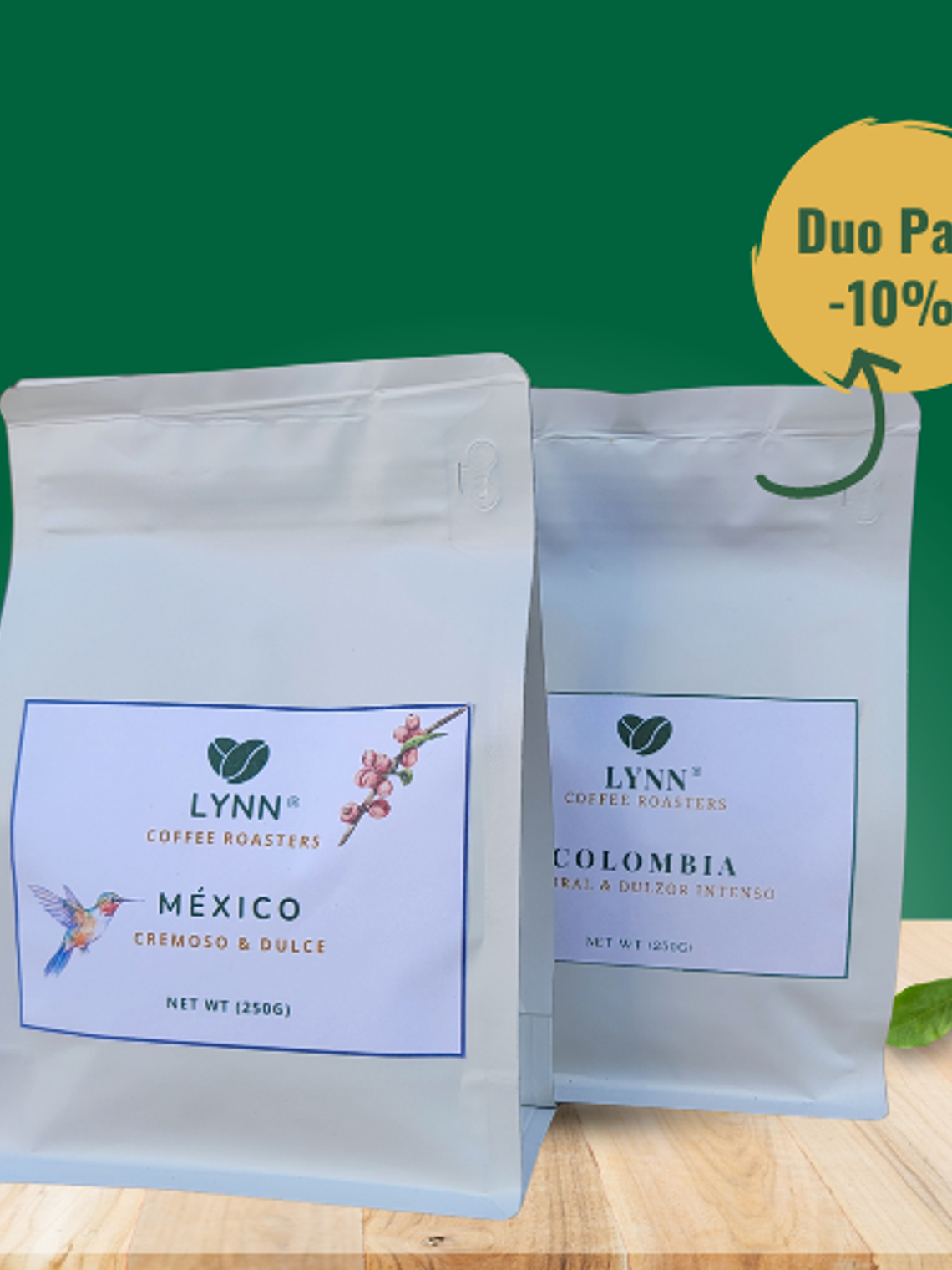 Duo pack de Mexico y Colombia 500g 1