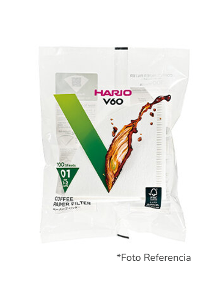 Papel de filtro V60 - 01 Hario 100u  1