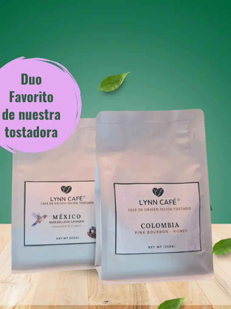 Pack favorito de nuestra tostadora (Colombia + Mexico) 2 paquetes  de 250 gramos 1