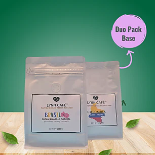 Duo pack base diario (Brasil + Colombia) 2 paquetes de 250 gramos 