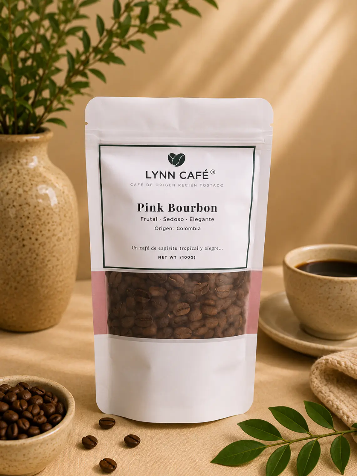 Café de Especialidad Colombia Pink Bourbon · Dulce y Elegante 100g  1
