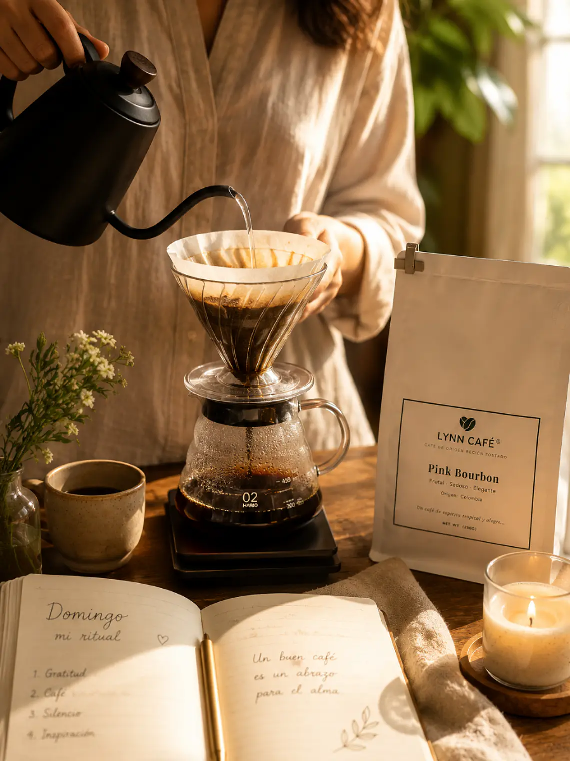 Café de Especialidad Colombia Pink Bourbon · Dulce y Elegante 100g  2