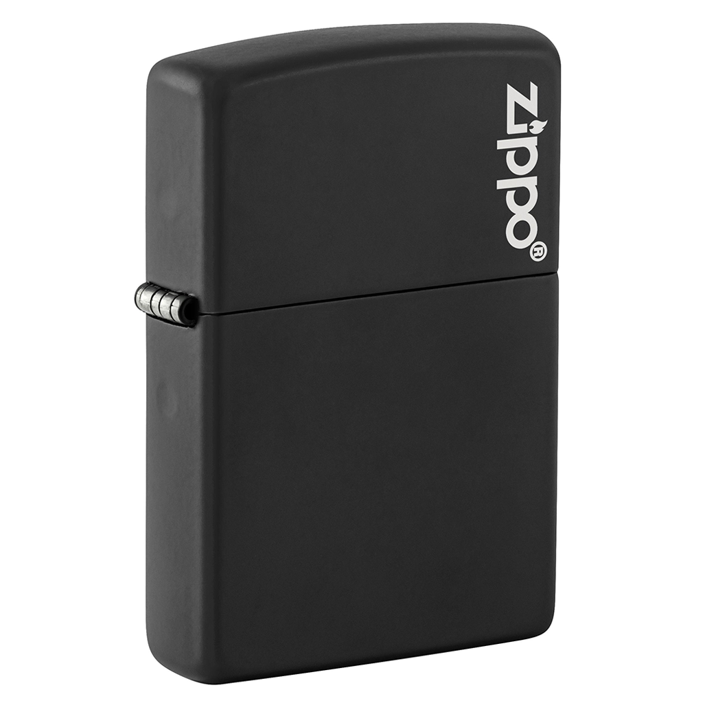 ENCENDEDOR ZIPPO 218ZL CLASSIC BLACK MATTE ZIP-218ZL LOGO NEGRO MATE