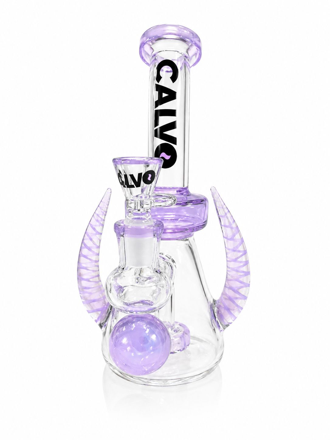 Calvo Glass Bong Space Horn Rig 21cm
