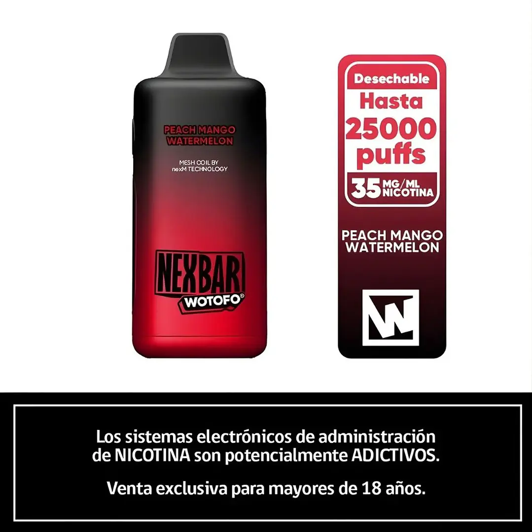 Vaporizador Desechable Nexbar 25.000 Puffs 4