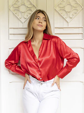 Camisera seda satinada 