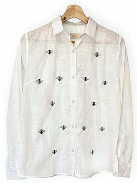 Camisa bordada abejas