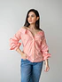 Camisera cuello de bandeja, manga abombada