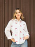 Camisa bordada langostas