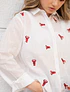 Camisa bordada langostas
