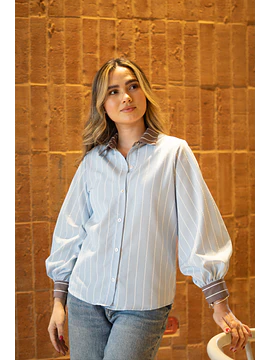 Camisa rayas baby blue