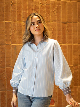 Camisa rayas baby blue