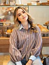 Camisa rayas caffe mocha