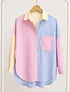 Camisa oversized rayitas multicolor 