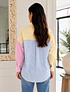 Camisa oversized rayitas multicolor 