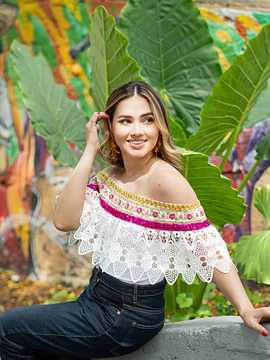 Blusa Sanjuanera Pasiflora