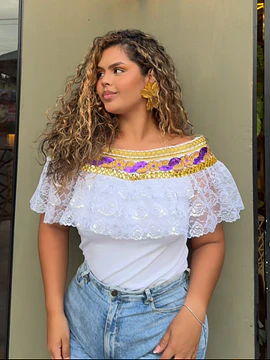 Blusa Sanjuanera Cayena