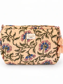 Set x 3 — Travel Pouches · Butter Yellow Floral 