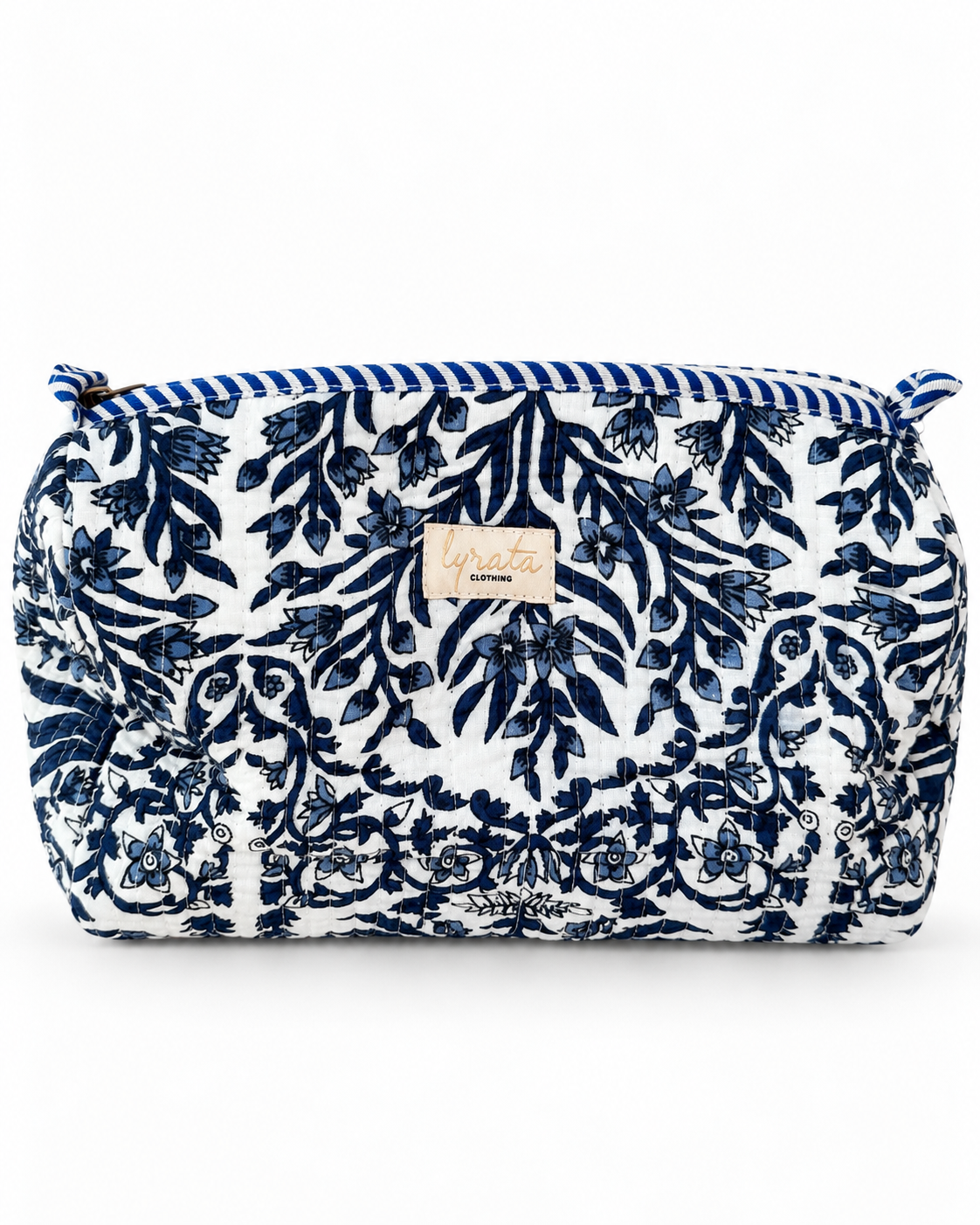 Set x 3 — Travel Pouches · Arabescos azules