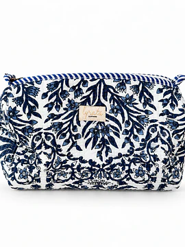 Set x 3 — Travel Pouches · Arabescos azules