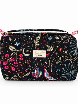 Set x 3 — Travel Pouches · Mariposas sobre negro