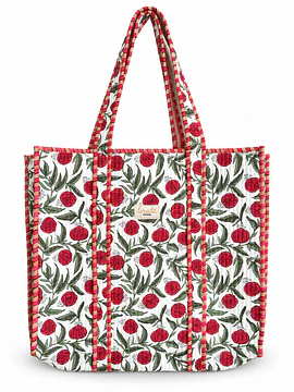 Tote Bag 40 × 45 cm · Jardín escarlata